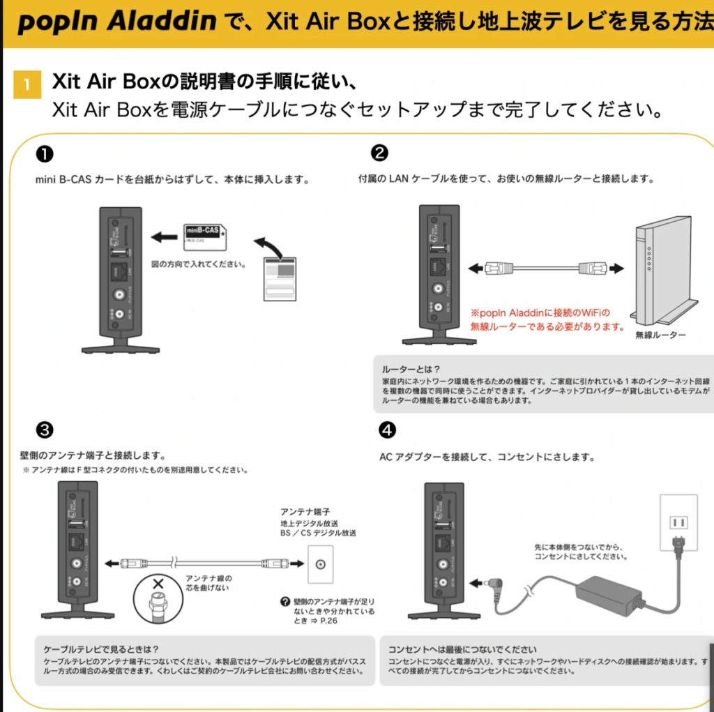 ポップインアラジン2【美品】popin Aladdin2 ポップインアラジン2 チューナー